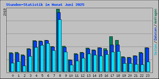 Stunden-Statistik im Monat Juni 2025
