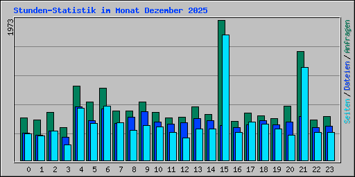 Stunden-Statistik im Monat Dezember 2025